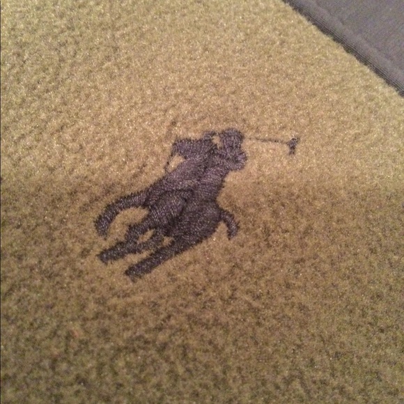 NWT Polo Ralph Lauren Olive Fleece Bomber Jacket - Picture 8 of 8